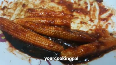 Baby Corn Schezwan Fingers preparation