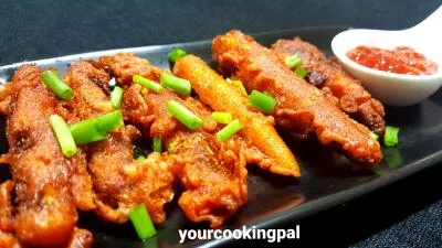 Baby Corn Schezwan Fingers preparation photo 1