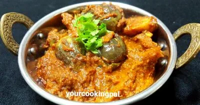 Bharli Vangi - Maharashtrian style stuffed Eggplants preparation photo 1