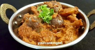 Bharli Vangi - Maharashtrian style stuffed Eggplants preparation photo 3