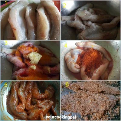 Bombil Fry preparation