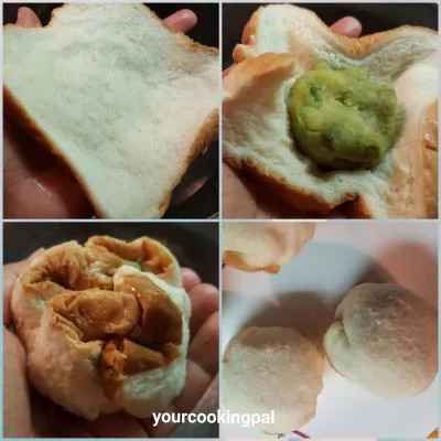 Bread Roll with Potato Filling preparation