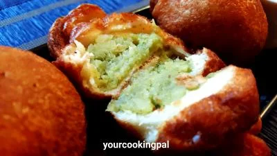 Bread Roll with Potato Filling preparation photo 3