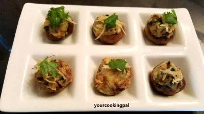 Cheesy Stuffed Mushroom preparation photo 1