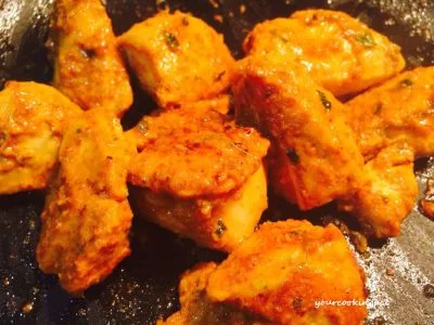 Chicken Tikka - How to make Barbecued Chicken preparation