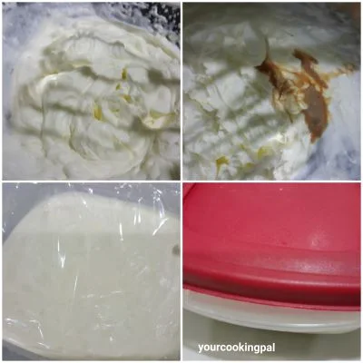 Chikoo Ice Cream preparation