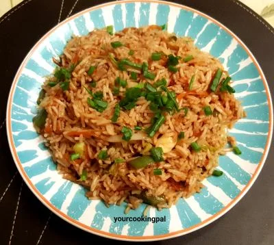 Chilli Garlic Fried Rice preparation photo 1