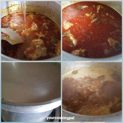 Crab Curry preparation