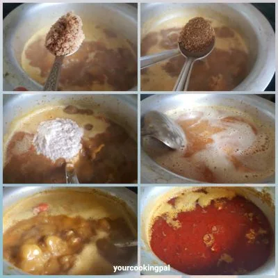 Crab Curry preparation