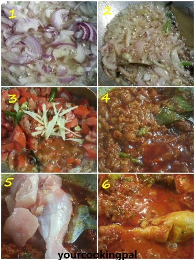 Dhaba Style Chicken Curry preparation