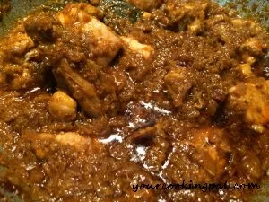 Dry chicken with Cashewnut preparation