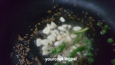 French Beans Stir Fry - Farasbi Bhaaji preparation
