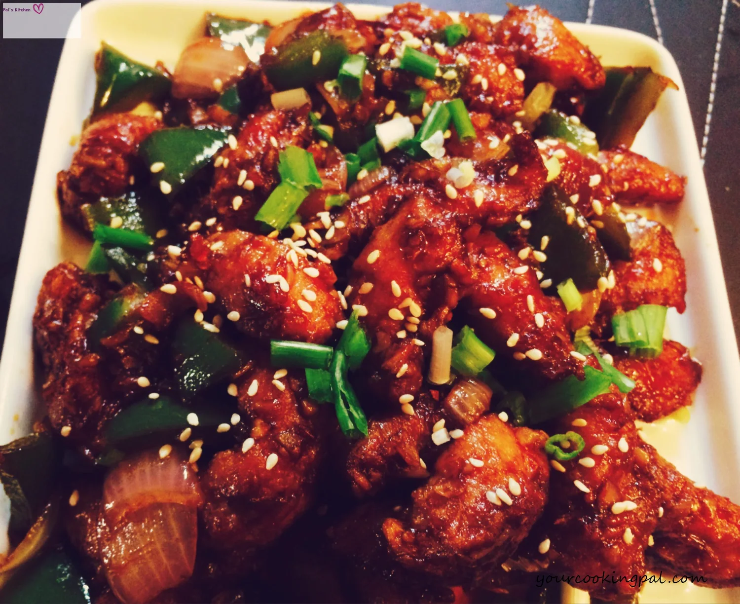 Garlic Sesame Chicken preparation photo 1