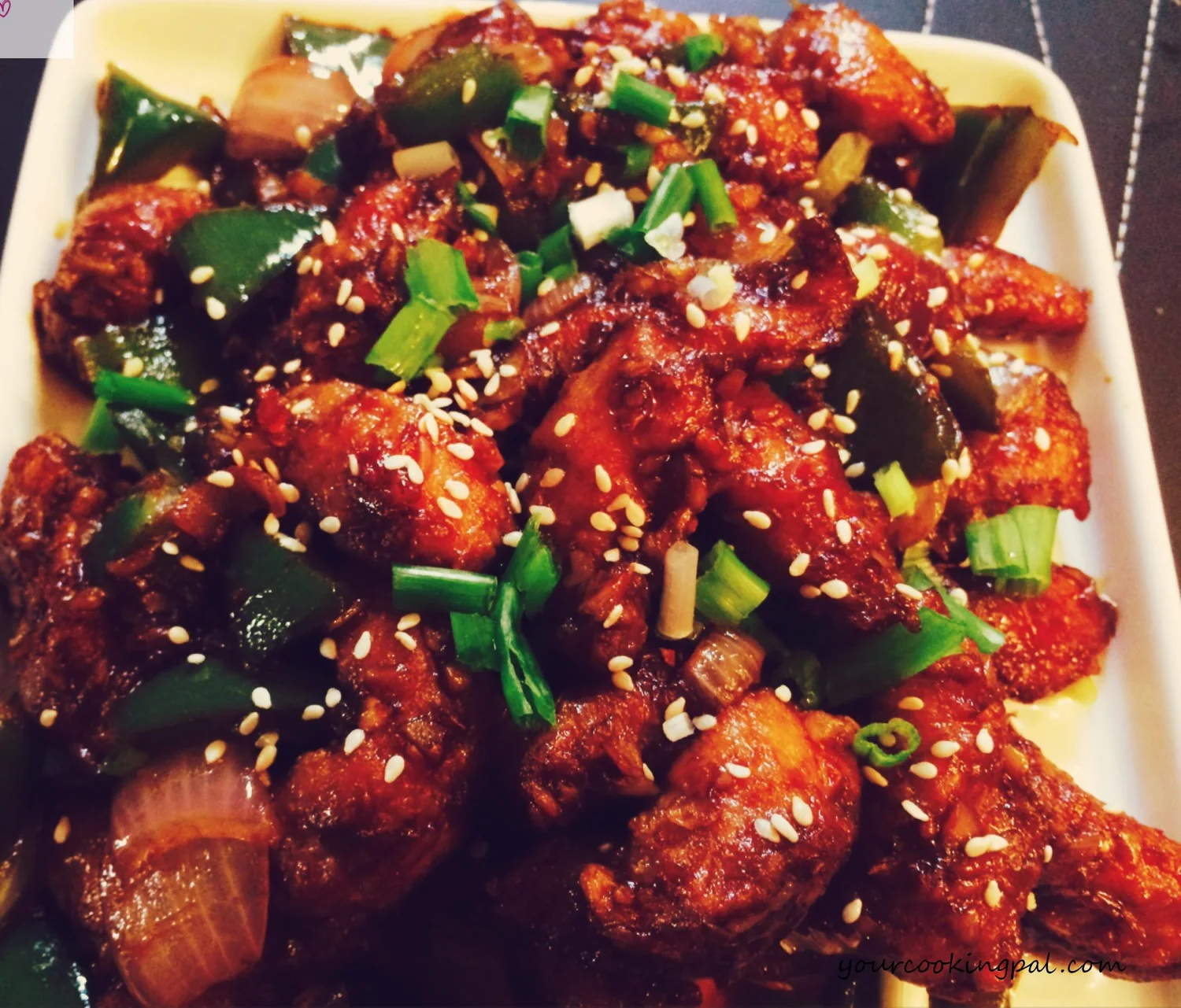 Garlic Sesame Chicken preparation photo 2
