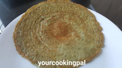 Green Moong Dosa preparation