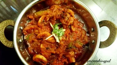 Kadai Mushroom Masala preparation photo 1