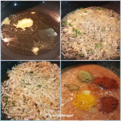 Kadhai Chicken preparation