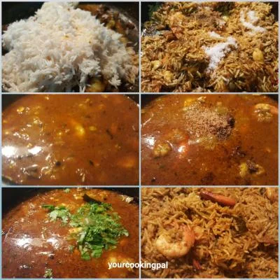 Kolambi Bhaat preparation photo 1