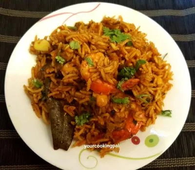 Kolambi Bhaat preparation photo 2