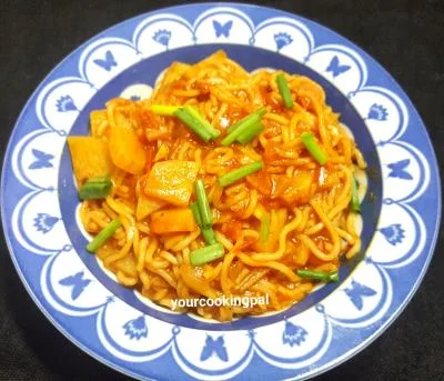 Masala Instant Noodles - Instant Noodles with a twist preparation photo 1