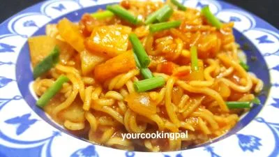 Masala Instant Noodles - Instant Noodles with a twist preparation photo 2