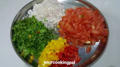 Masala Pav preparation