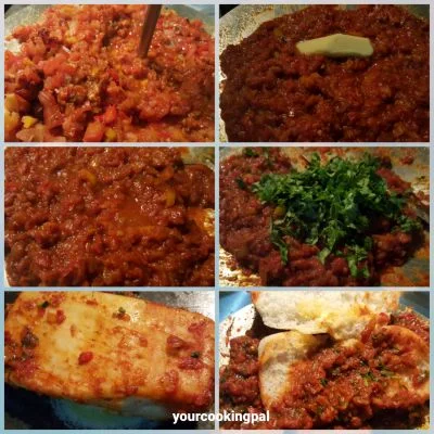 Masala Pav preparation