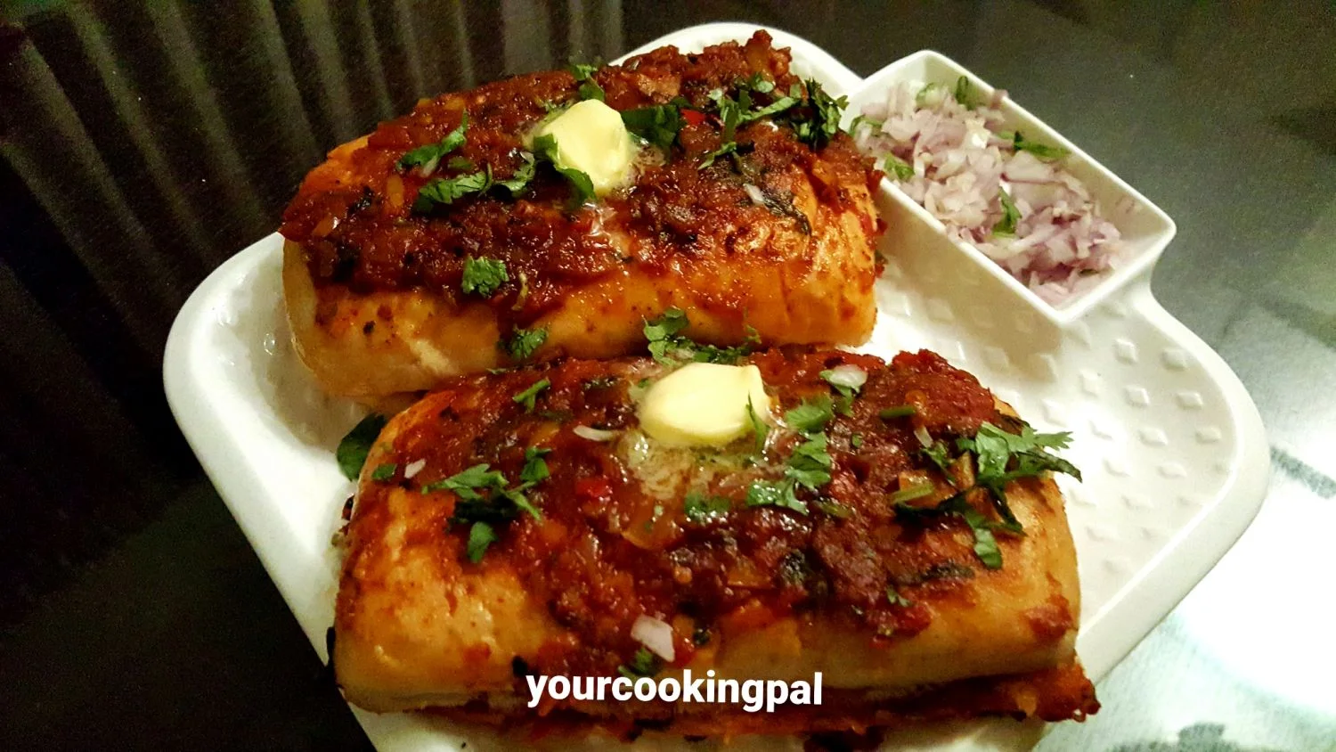 Masala Pav preparation photo 2