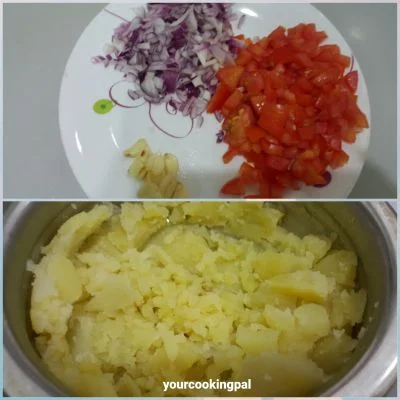 Masala Toast Sandwich preparation