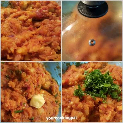 Masala Toast Sandwich preparation