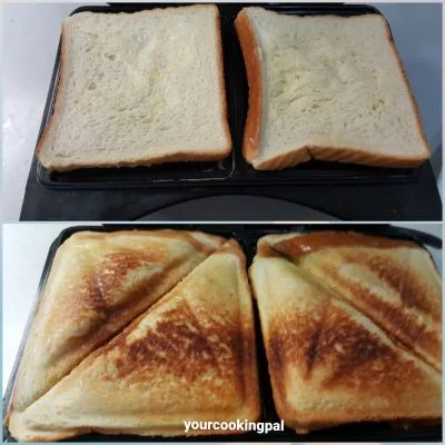 Masala Toast Sandwich preparation photo 1