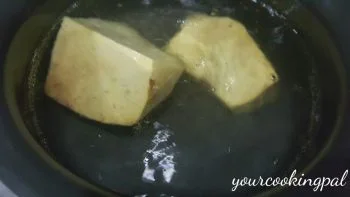 Masala Yam French Fries preparation
