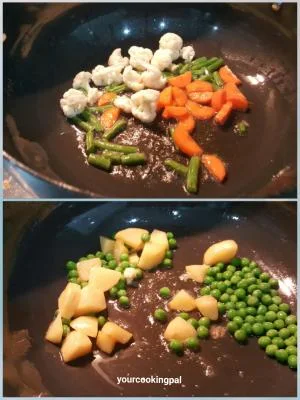 Mix Veg Makhani preparation