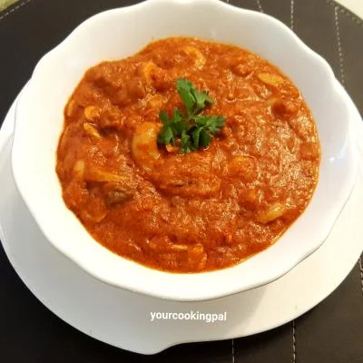 Mushroom Cashewnut Masala preparation photo 1