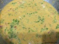 Oats and Spinach Pancake preparation