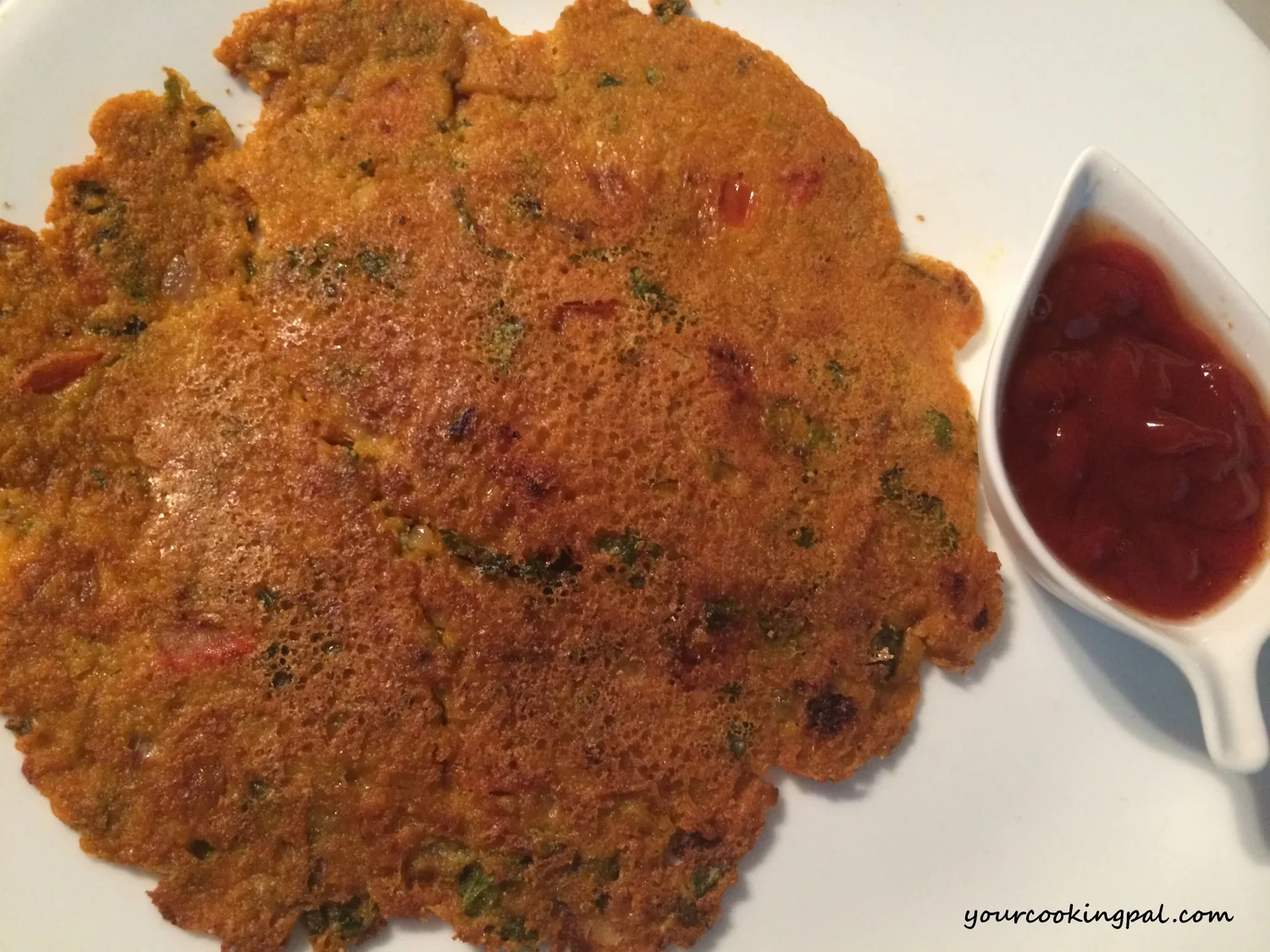 Oats and Spinach Pancake preparation photo 1