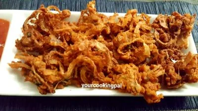 Onion Fritters - Kanda Bhaji preparation photo 1