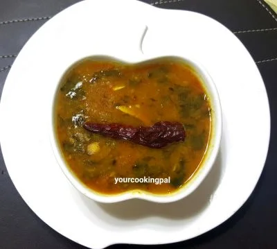 Palak Dal - Spinach Dal preparation photo 2