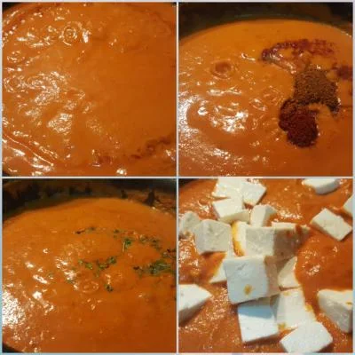 Paneer Butter Masala ( How to make Paneer Makhani ) preparation