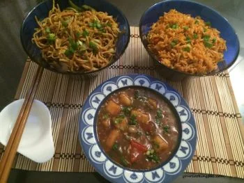 Paneer Chilli Gravy preparation photo 1