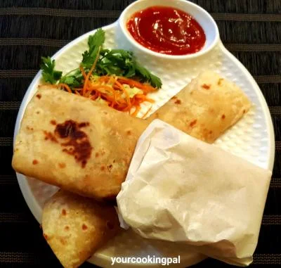 Paneer Potato Frankie preparation photo 1