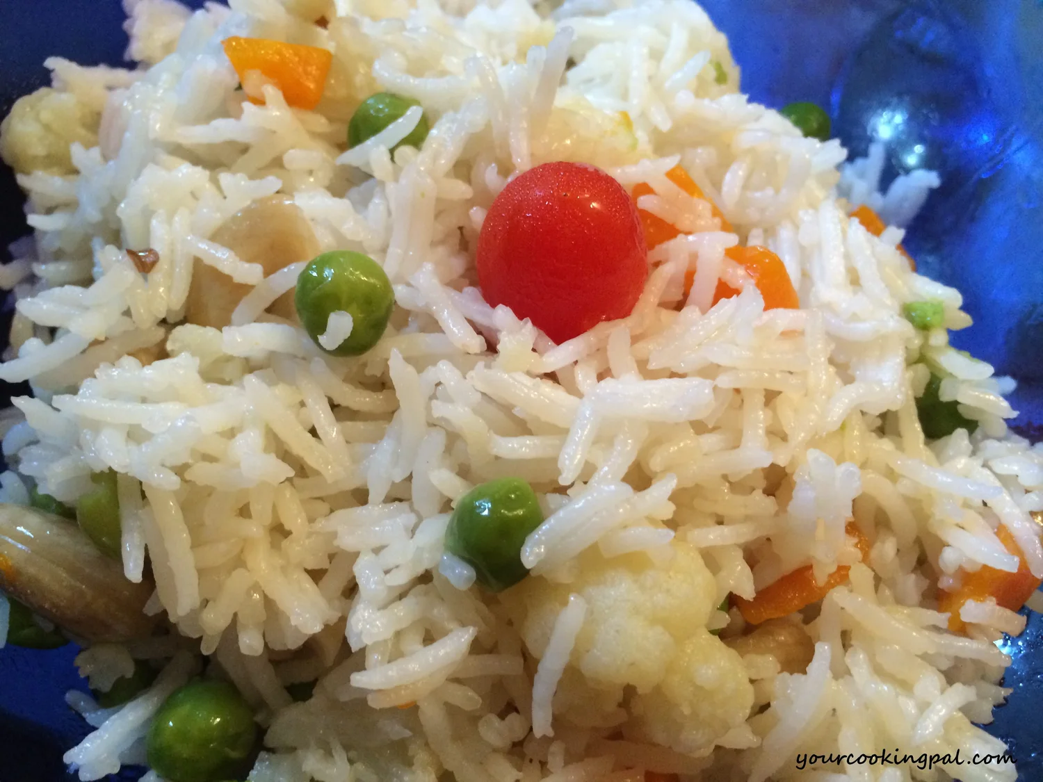 Peas and Carrot White Pulao preparation photo 1