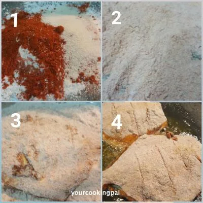 Pomfret Fry preparation