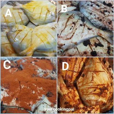 Pomfret Fry preparation photo 2