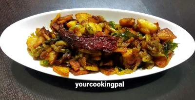 Potato Snake Gourd Veggie - Aloo Padval Sabzi preparation photo 1