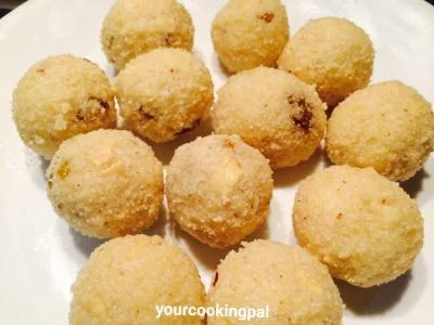 Rava Coconut Ladoo preparation photo 1