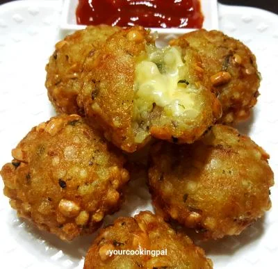 Sabudana Vada / Cheesy Sabudana Vada preparation photo 6