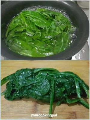Spinach Cheese Fingers preparation