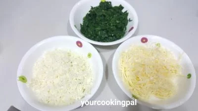 Spinach Cheese Fingers preparation