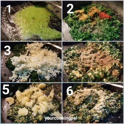 Spinach Cheese Fingers preparation